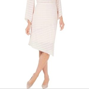 New Alfani Plus Asymmetric Hem Casual Midi Skirt
